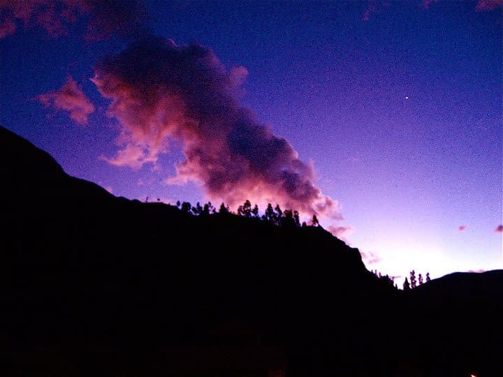 Andes Purple Sky