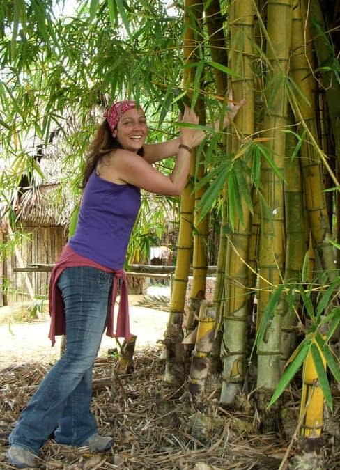 Meghan with Bamboo Tree